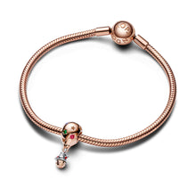 Load image into Gallery viewer, Two-tone Santa Claus in Hot Air Balloon Charm