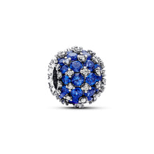 Load image into Gallery viewer, Sparkling Pavé Round Blue Charm