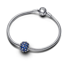 Load image into Gallery viewer, Sparkling Pavé Round Blue Charm
