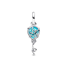 Load image into Gallery viewer, Blue Murano Glass Balloon Dangle Charm