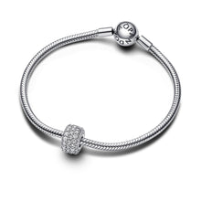 Load image into Gallery viewer, Sparkling Pavé Triple-row Charm