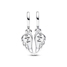 Load image into Gallery viewer, Sparkling Splitable Angel Wings Dangle Charm