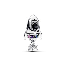 Load image into Gallery viewer, Space Love Rocket Charm