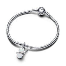 Load image into Gallery viewer, Opalescent Snowman Dangle Charm