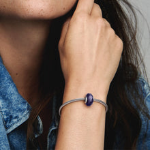 Load image into Gallery viewer, Faceted Blue Murano Glass Charm