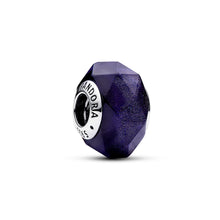 Load image into Gallery viewer, Faceted Blue Murano Glass Charm