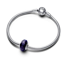 Load image into Gallery viewer, Faceted Blue Murano Glass Charm