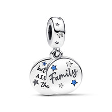 Load image into Gallery viewer, Family Love Double Dangle Charm