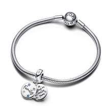 Load image into Gallery viewer, Family Love Double Dangle Charm