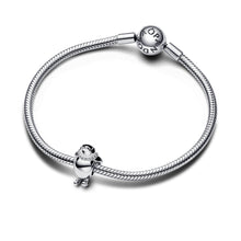 Load image into Gallery viewer, Skiing Penguin Charm