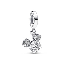 Load image into Gallery viewer, Disney Mickey Mouse Sparkling Head Silhouette Dangle Charm