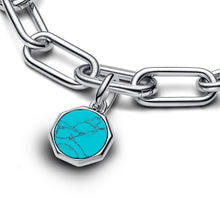 Load image into Gallery viewer, Turquoise-coloured Engravable Mini Medallion Charm
