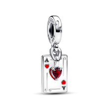 Load image into Gallery viewer, Disney Villains Queen of Hearts Double Dangle Charm