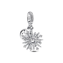 Load image into Gallery viewer, Sparkling Firework Double Dangle Charm