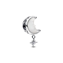 Load image into Gallery viewer, Moon & North Star Charm