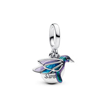 Load image into Gallery viewer, Hummingbird Double Dangle Charm