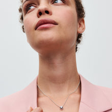 Load image into Gallery viewer, Sparkling Round Halo Pendant Collier Necklace