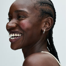 Load image into Gallery viewer, Treated Freshwater Cultured Pearl & Beads Hoop Earrings