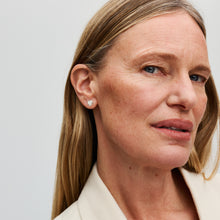 Load image into Gallery viewer, White Rose in Bloom Stud Earrings