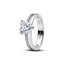 Load image into Gallery viewer, Double Band Heart Ring