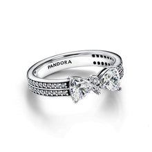Load image into Gallery viewer, Sparkling Bow Double-row Ring
