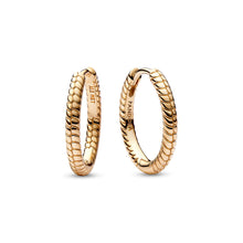 Load image into Gallery viewer, Pandora Moments Small Charm Hoop Earrings