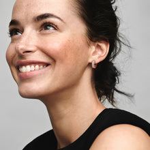 Load image into Gallery viewer, Pandora Timeless Pavé Double-row Hoop Earrings