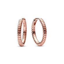 Load image into Gallery viewer, Pandora Moments Small Charm Hoop Earrings