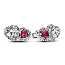 Load image into Gallery viewer, Halo Hearts Stud Earrings