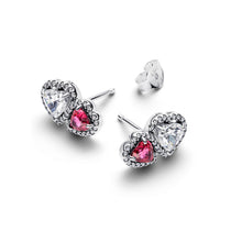 Load image into Gallery viewer, Halo Hearts Stud Earrings