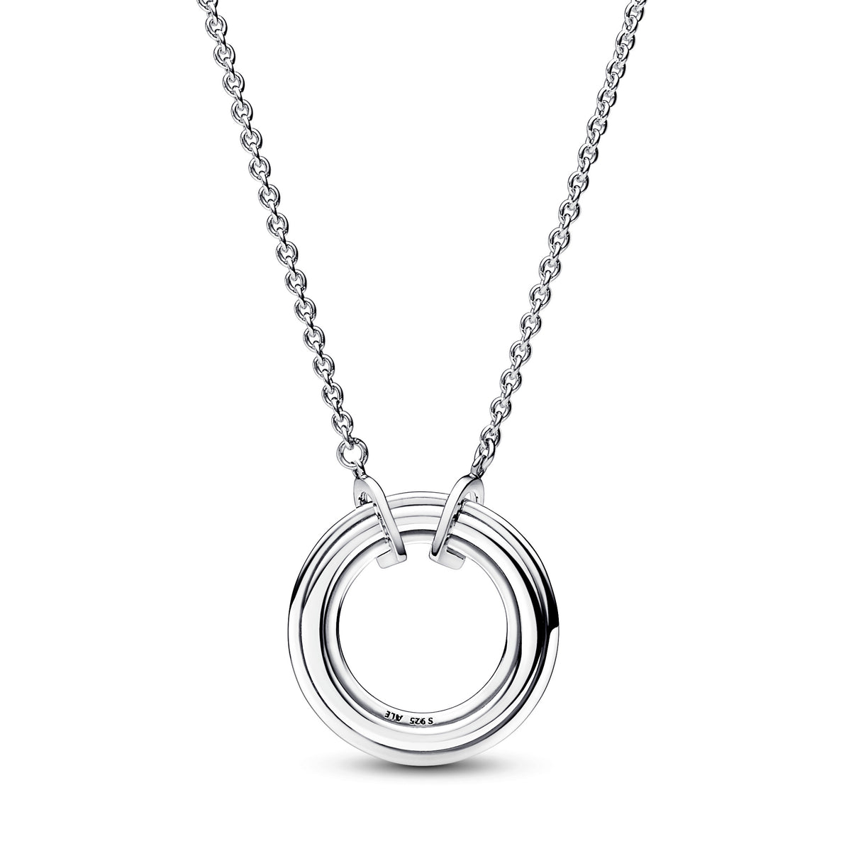 Pandora Signature Two tone Logo Pavé Necklace