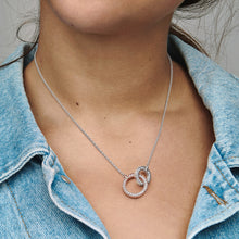 Load image into Gallery viewer, Pandora Signature Two tone Intertwined Circles Necklace