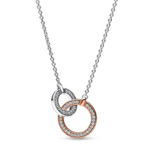 Load image into Gallery viewer, Pandora Signature Two tone Intertwined Circles Necklace