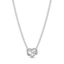 Load image into Gallery viewer, Sparkling Infinity Heart Collier Necklace