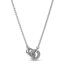 Load image into Gallery viewer, Pandora Signature Intertwined Pavé Pendant Necklace