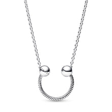 Load image into Gallery viewer, Pandora Moments U-shape Charm Pendant Necklace