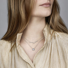 Load image into Gallery viewer, Square Sparkle Halo Necklace