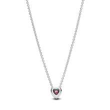 Load image into Gallery viewer, Pink Elevated Heart Necklace