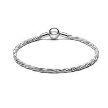 Load image into Gallery viewer, Round Pandora Clasp Twisted Snake Chain