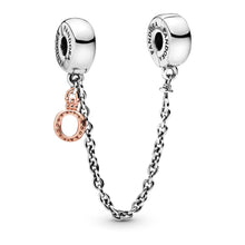 Load image into Gallery viewer, Dangling Crown O Safety Chain Charm