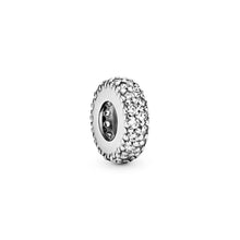 Load image into Gallery viewer, Clear Sparkle Spacer Charm