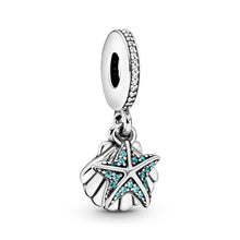 Load image into Gallery viewer, Starfish & Sea Shell Dangle Charm