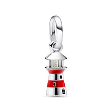 Load image into Gallery viewer, Glow-in-the-dark Lighthouse Dangle Charm