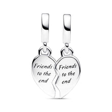 Load image into Gallery viewer, Friends Splittable Heart Dangle Charm