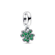 Load image into Gallery viewer, Four Leaf Clover Dangle Charm