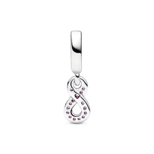 Load image into Gallery viewer, Sparkling Infinity Dangle Charm
