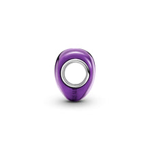 Load image into Gallery viewer, Metallic Purple Heart Charm