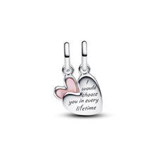 Load image into Gallery viewer, Splittable Mother & Daughter Dangle Charm