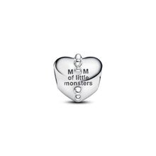 Load image into Gallery viewer, Mom's Little Monsters Heart Charm
