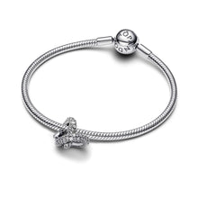 Load image into Gallery viewer, Pavé Infinity Knot Heart Charm